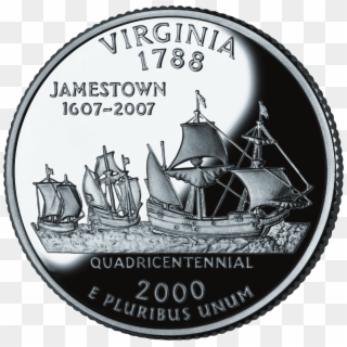 2000 Va Proof - Virginia State Quarter, HD Png Download