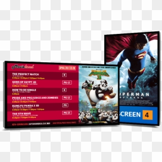 Digital Box Office Display Solution For Movie Theater - Superman Returns Itunes, HD Png Download