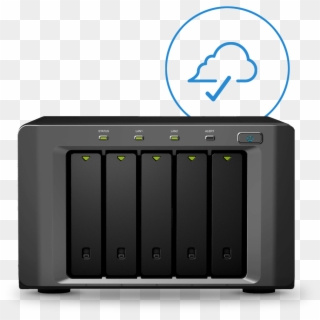 Synology Nas And Cloud Backup Symbol - Synology Disk Station Ds1511+, HD Png Download
