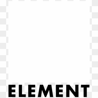 Element Logo Black And White - Element Skateboards, HD Png Download