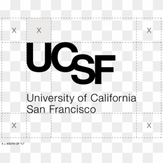 Ucsf Logo With Clear Space - University Of California San Francisco, HD Png Download