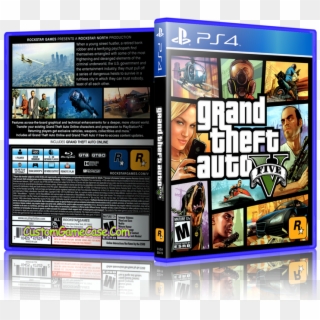 Grand Theft Auto V - Grand Theft Auto 5 Ps4 Cover, HD Png Download
