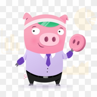 Piggy - Finance - Cartoon, HD Png Download