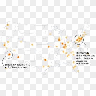 117 Sortation & Delivery Centers - Map, HD Png Download