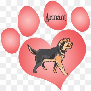 Home > Printed Decals > Dog Paw Hearts > Armant Dog - Paw, HD Png Download