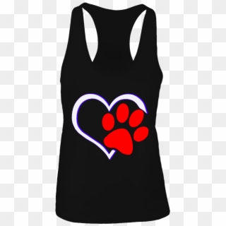 Paw Heart Tattoo Dog And Cat Lover Front Picture - Shirt, HD Png Download
