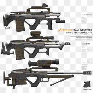Gun Vector Sci Fi - Firearm, HD Png Download