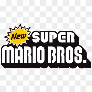 Super Mario Bros Logo Png - New Super Mario Text, Transparent Png