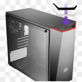And With Support For Up To 3 Cooling Fans And A Watercooling - Cooler Master Masterbox Lite 3.1 Tg, HD Png Download