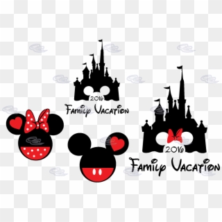 Cinderella Castle Mickey Head Family Vacation Custom - Walt Disney World 2019, HD Png Download