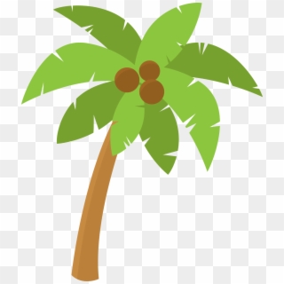 Palm Tree Clip Art, Palm Tree Vector, Hawaiian Luau - Pe De Coco Desenho Png, Transparent Png