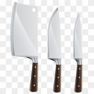 Kitchen Elegant Knife Clip Art Khife Clipart Blade - Chef Knife Set Png, Transparent Png