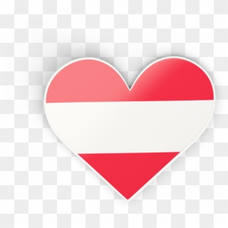 Austria Flag Heart Png, Transparent Png