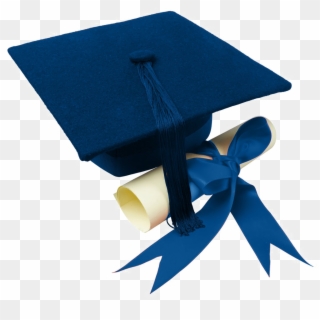 Graduation Cap Transparent Png - Blue Graduation Hat Png, Png Download