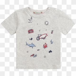 Baby Boys' T-shirt Heathered Gray - Active Shirt, HD Png Download