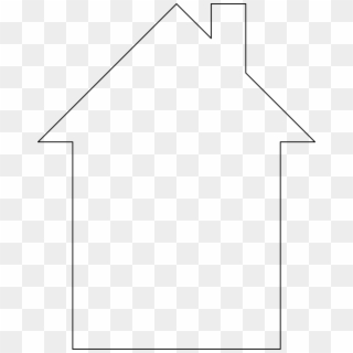White House Clipart House Shape - Line Art, HD Png Download