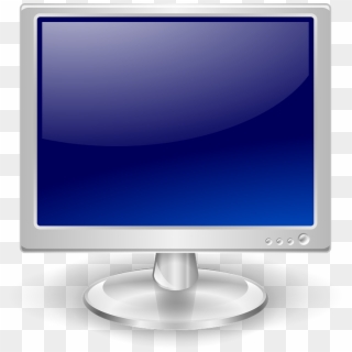 Monitor, Flatscreen, Screen, Display, Desktop, Computer - Lcd Monitor Clipart, HD Png Download