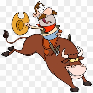 Rodeo Bull - Mechanical Bull Riding Clip Art, HD Png Download