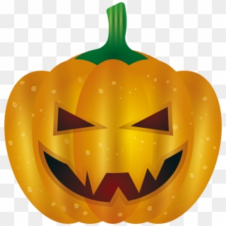Calabaza Pumpkin Halloween Evil Jackolantern - Evil Pumpkin Designs, HD Png Download
