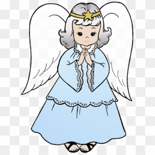 Free Png Download Drawing Pages Of Angel Png Images - Christmas Angels To Paint, Transparent Png