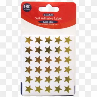 Marlin Self Adhesive Labels 180 Gold Stars - Геометрические Фигуры Без Фона, HD Png Download
