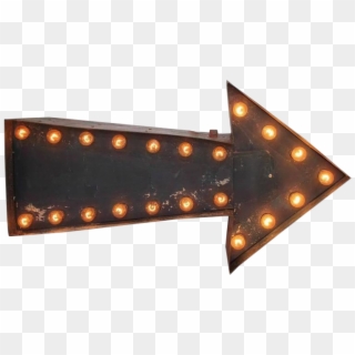 Double Sided Light Up Chairish - Arrow Sign Vintage Transparent, HD Png Download