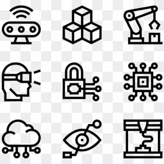 Technology Of The Future - Manufacturing Icons, HD Png Download