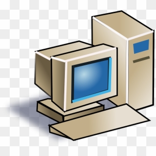 Crt Monitor Old Tower Personal Png Image - Computer Clip Art, Transparent Png