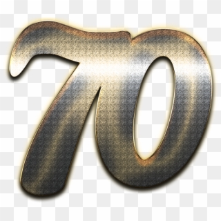 70 Number Style Png - Number 70 Clipart, Transparent Png