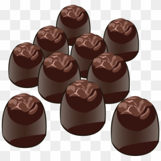 Chocolate Candy - Chocolate Bon Bons Clipart, HD Png Download