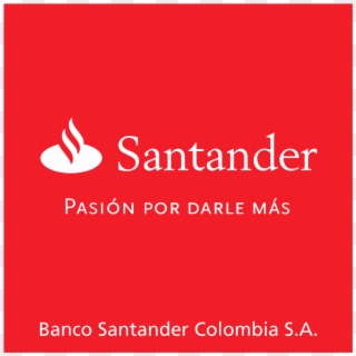 Banco Santander Colombia Logo Vector - Santander, HD Png Download