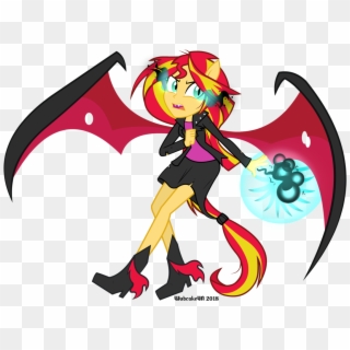 Wubcakeva, Boots, Clothes, Dark Magic, Equestria Girls, - Wubcake Sunset Shimmer Demon, HD Png Download