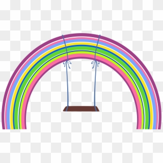 Rainbow With Swing Png Clipart - Swing Clipart Png, Transparent Png