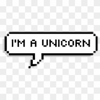 #imaunicorn #unicorn #tumblr #pixel #pixels #pixeles - Bubble Text Png Pixel, Transparent Png