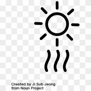 Heat Wave Noun 68571 Cc - Sunny Icon Png, Transparent Png