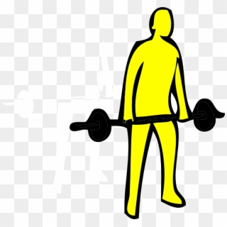 Drawing Of Someone Lifting Weights, HD Png Download