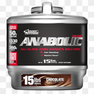 Anabolic 15lbs Choco Silver Master 02162016 Web - Inner Armour Hard Mass Gainer 15 Lbs, HD Png Download