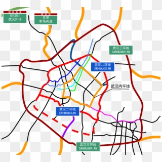 Wuhan Ring Roads - 武汉 内 环, HD Png Download