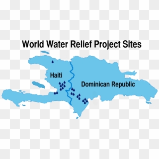 World Water Relief - Haiti Clean Water Map, HD Png Download