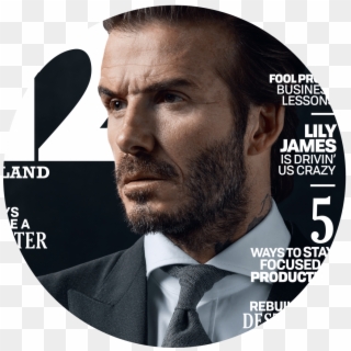 Beckham Rocks A Reasonably Filled Out Stubble That - Label, HD Png Download
