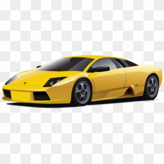 Lambo Transparent Yellow - Lamborghini Vector, HD Png Download