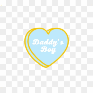 Daddy's Boy Candy Hearts Pin - Heart, HD Png Download