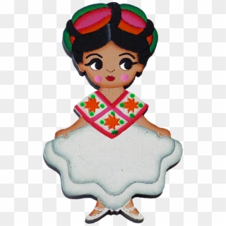 This Cute Wooden Magnet Is Based On The Regional Dress - Huasteca Png, Transparent Png