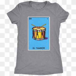 El Tambor Drum Card Womens T-shirt - T-shirt, HD Png Download