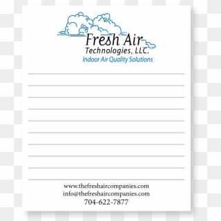Fresh Air Notepad - Sgs 檢驗 洗衣 粉, HD Png Download
