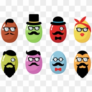 Vector Hipster Pascua Iconos, HD Png Download