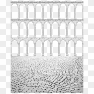 Cutout Frame Arches Arcade Foreground Environment - Cobblestone, HD Png Download