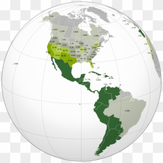 Spanish Speakers In The Americas - Spanish Language In The Americas, HD Png Download