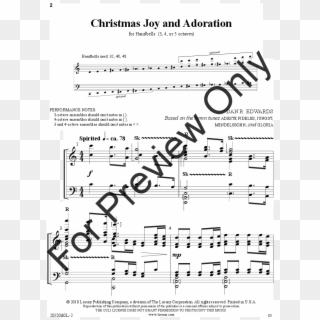 Click To Expand Christmas Joy And Adoration Thumbnail - Sheet Music, HD Png Download