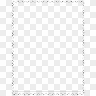 Best Photos Of Stamp Borders Frames - Black-and-white, HD Png Download